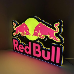 Neon redbull sign - Etsy 日本