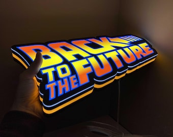 バックトゥザフューチャー　ライトボックス　ロゴライト 新品未開封品 バック・トゥ・ザ・フューチャー（BTTF）ロゴ LED ライトボックス | 調