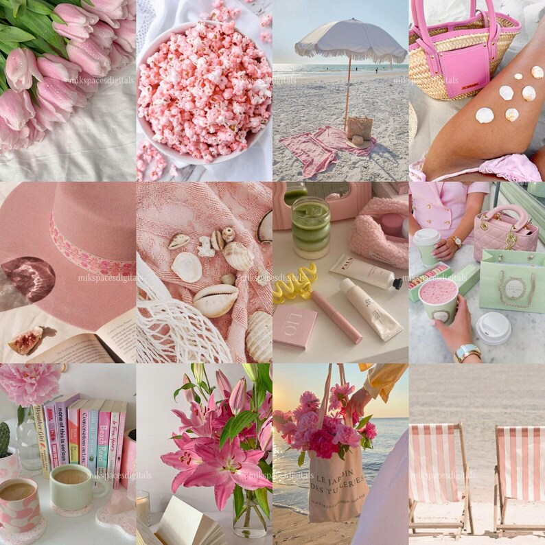 Pink aesthetic Instagram post and story mockup using feminine faceless stock photos, modern Canva templates suitable for wellness, beauty, and lifestyle brands