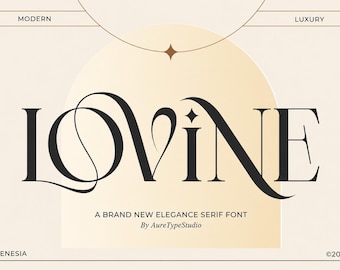 Modern Luxury Serif Font, Elegant Swash Typeface, Fashion Editorial Display Font, Chic Branding Logos Font, Wedding Invitation, Cricut Canva