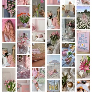 Soft pink feminine stock photo bundle mockup featuring elegant lifestyle visuals, high-resolution Canva images for branding, social media, and Etsy digital products