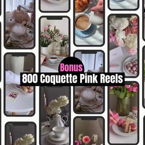 Feminine pink aesthetic Canva templates mockup with faceless stock images, Instagram posts and stories design bundle, luxury minimal branding kit for social media managers and content creators