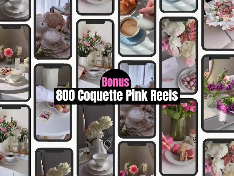 Feminine pink aesthetic Canva templates mockup with faceless stock images, Instagram posts and stories design bundle, luxury minimal branding kit for social media managers and content creators