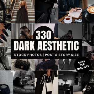 Luksusowe zdjęcia stockowe w ciemnej estetyce | Kobiece, bez twarzy, czarne, luksusowe zdjęcia stockowe | PLR MRR Girl Boss Dark Aesthetic Gold – pakiet zdjęć