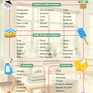Checklista för Ménage de Printemps – PDF Imprimable Coloré (FR)