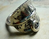 Silver Leaf Ring, Twig Ring, sterling Silver Ring, Nature Ring, Botanical Ring, Branch Ring, Bohemian Ring, Gypsy Ring, leaf jewelry FURG022