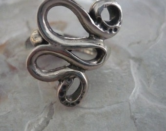 Sterling Silver Ring, Oxidized Silver Ring, Snake Ring, Animal Shape Ring, Snake Silver Ring, Statement Ring, Chunky Silver Ring, Snake #80