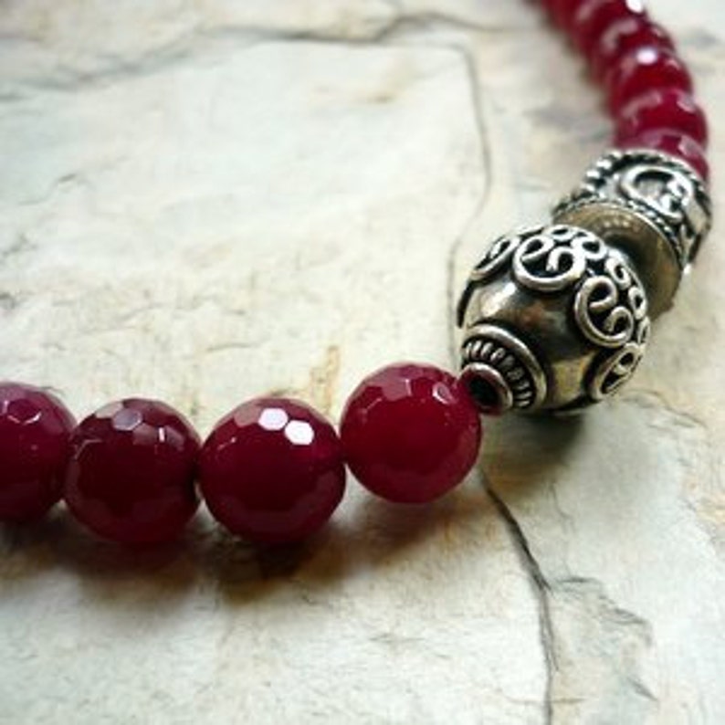 Fuchsia Necklace, Raspberry Color Necklace, Large Statement Necklace ...