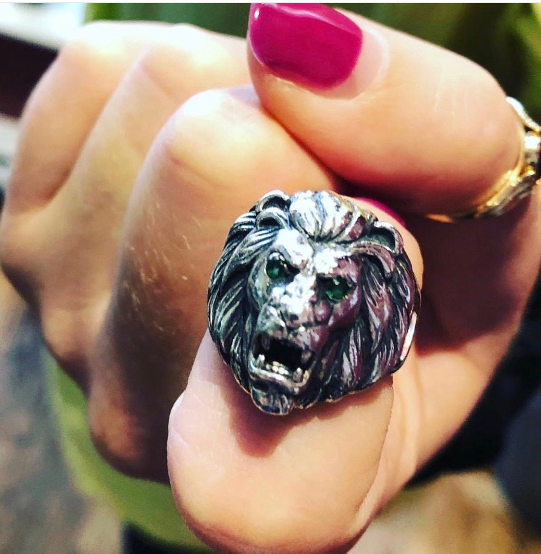 RARE PRINCE by CARAT SUTRA | Unique Designed Ferocious Lion Ring | Men &  Women Silver
