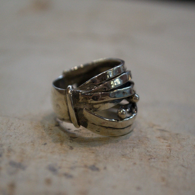 bohemian ring Wire Wrap Ring hammered silver ring gypsy Ring boho ring Wide Band hippie Ring Unisex wedding Ring unique ring for her