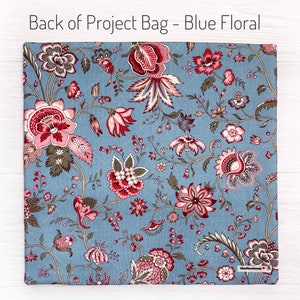 Cross Stitch Project Bag w/Antoinette fabric French General, Quilted Patchwork Front, Fully Lined, 2 Sizes incl. XL, Thread Bed, Floss Keep image 5