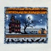 Halloween Project Bag, Haunted Mansion Cross Stitch Project Bag, Spooky Night Vinyl Front WIP Bag, Embroidery, Needlework, Thread Holder 