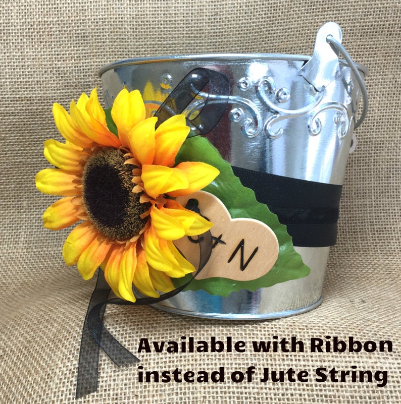 Sunflower Ring Pillow Fall Wedding Sunflower Accessories Sunflower Wedding Sunflower Wedding Decor Sunflower Flower Girl Basket
