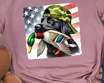 Hunting Dog Duck Transfer, Camo Mama Bows, Ready To Press Apparel Designs