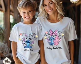 Personalized Disney Trip 2026 T-Shirt, Matching Family Disney Vacation Shirt, Custom Character Tee (226 Design Options)