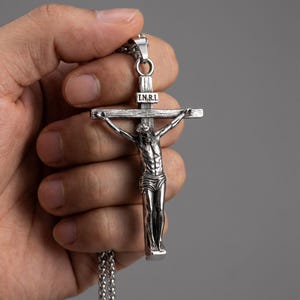 Inri Cross Necklace - Etsy