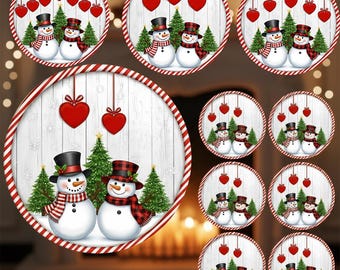 Family Name Christmas Ornament PNG Bundle | Holiday Keepsakes (Digital Download)
