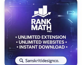 Rank Math Pro SEO Plugin – Lifetime Updates, Instant Download , Unlimited Website(WordPress)
