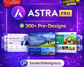 Astra Pro WordPress Theme | 300+ Website Templates, Lifetime Updates (Download)