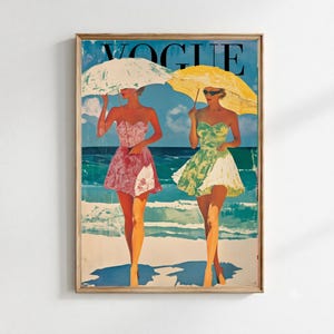 Vintage vogue poster - Etsy 日本