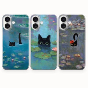 The Black Cat Phone Case Cover for iPhone 16 15 14 13 12 11 Pro Max, Samsung S25 S24 S23 S22 Ultra, Pixel 9 8 TPU Gel