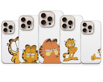 Garfield Phone Case Cute Cartoon Cat iPhone Samsung Case Aesthetic Funny Cat
