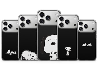 Snoopy iPhone Samsung Pixel TPU Gel Hülle, niedliche Cartoon Hund Handyhülle, iPhone Case, lustige Hunde Handyhülle