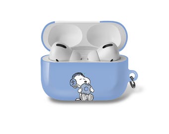 Snoopy Ejoying Music AirPod Case cover - fits AirPods Pro, Pro 2, airpods 1/2