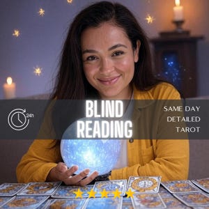 Same Hour Blind Tarot Lesung | Keine Fragen erforderlich | Sehr Detailliertes Psychic Reading | Tiefe spirituelle Führung