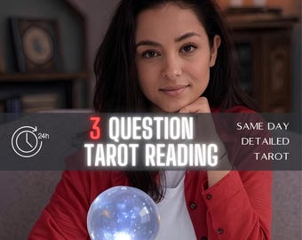 Same Hour 3 Question Psychic Reading | Fast Tarot, Astrology Insight | Quick Accurate Answers | Intuitive & Telepathic Reading