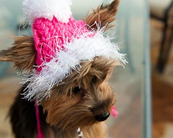 Dog Hat for the winter - Hot Pink