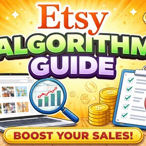 Etsy Algorithm Guide 2026 | SEO Strategy, Ranking Secrets (Digital Download PDF)