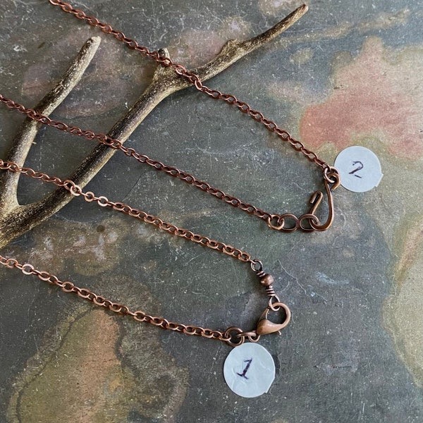 SOLDERED/CLOSED Antiqued Copper Chain, Antiqued copper plated Cable Chain, Choose the Length and Style, Chain for the Pendant Necklace.