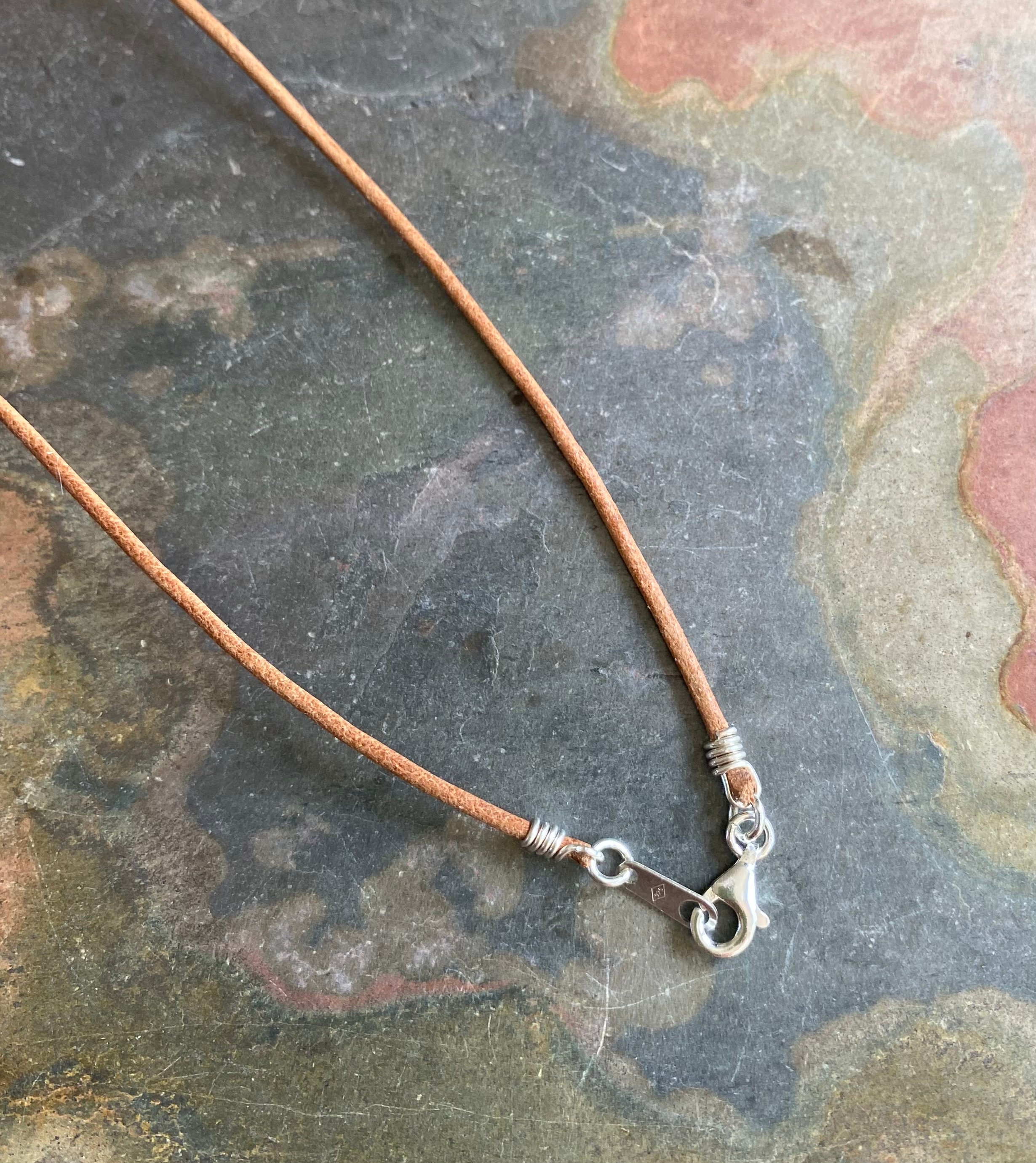 Leather Cord with Diamond Slider — Leigh Maxwell Jewelry