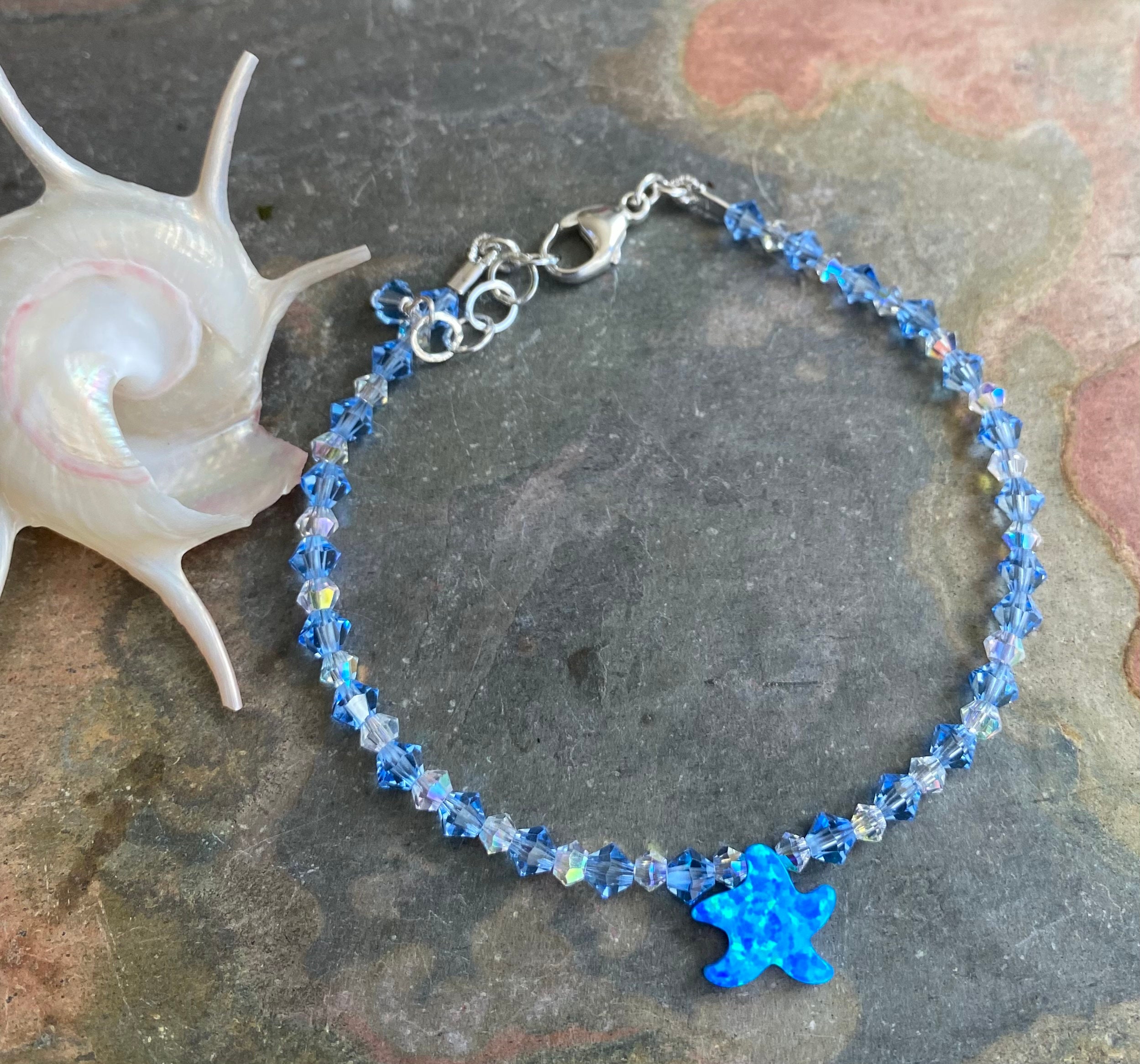 Opalite Crystal Bead Bracelet | Happiness of Healing