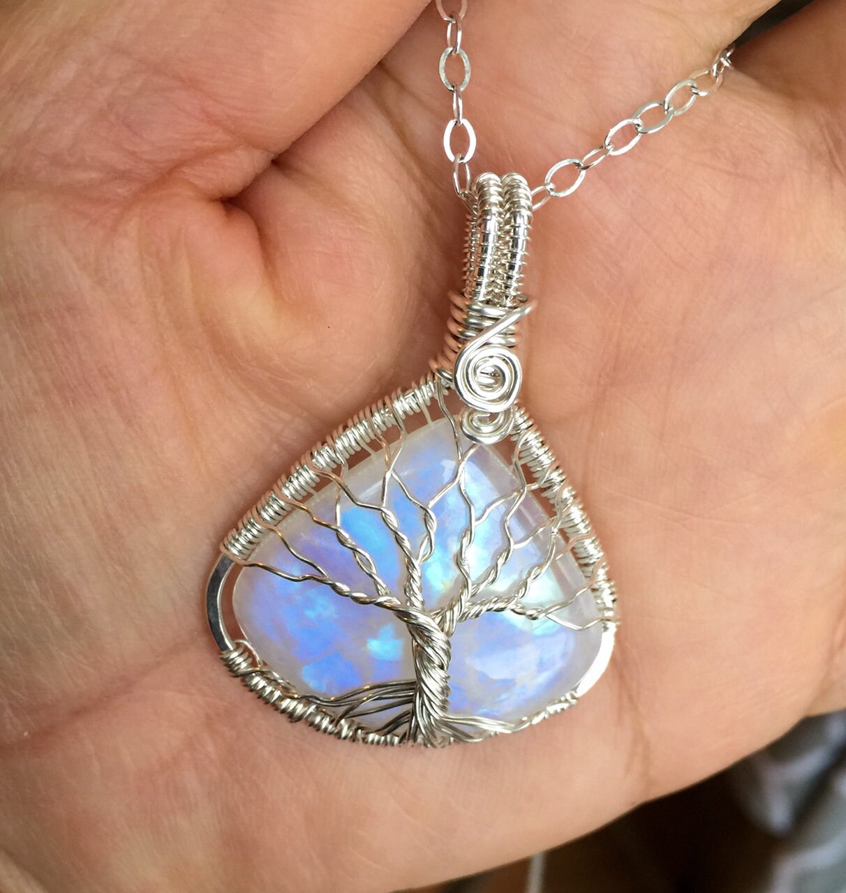 Moon stone necklace Clearance