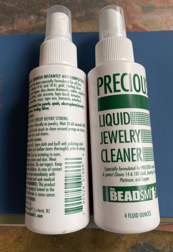 PRECIOUS Liquid Jewelry Cleaner, Precious Metal Cleaner by BEADSMITH, Silver  Cleaner, TWO 2 Bottles of Liquid Cleaner 