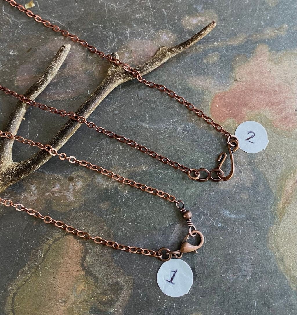 SOLDERED/CLOSED Antiqued Copper Chain, Antiqued copper plated Cable Chain,  Choose the Length and Style, Chain for the Pendant Necklace.