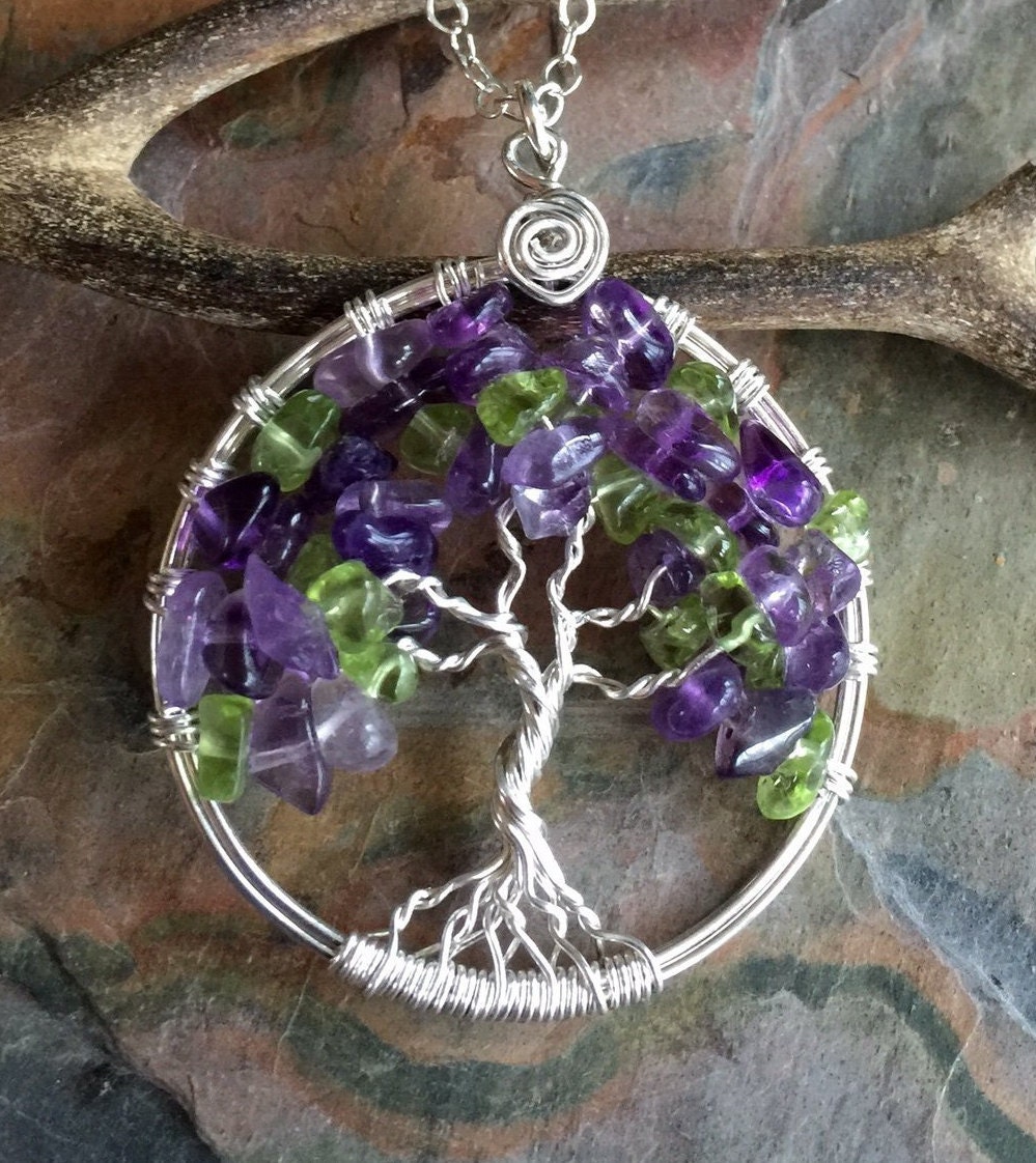 Handmade amethyst shop necklace