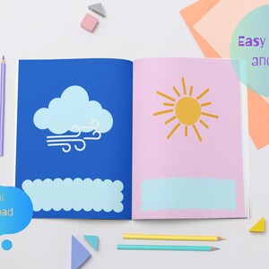 Weather Flashcards for kids, flashcards any language, Educational digital cards, preschool activity, Montessori cards, personalized cards