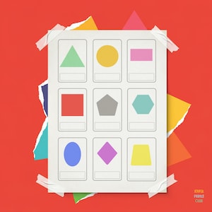 Schede didattiche sulle forme per bambini, lingua madre, schede digitali personalizzate, schede didattiche stampabili per la scuola materna, materiali Montessori, forme geometriche