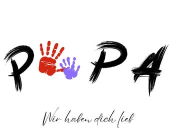 Digitaler Download – „Papa“-Wir haben dich lieb – perfektes Vatertagsgeschenk