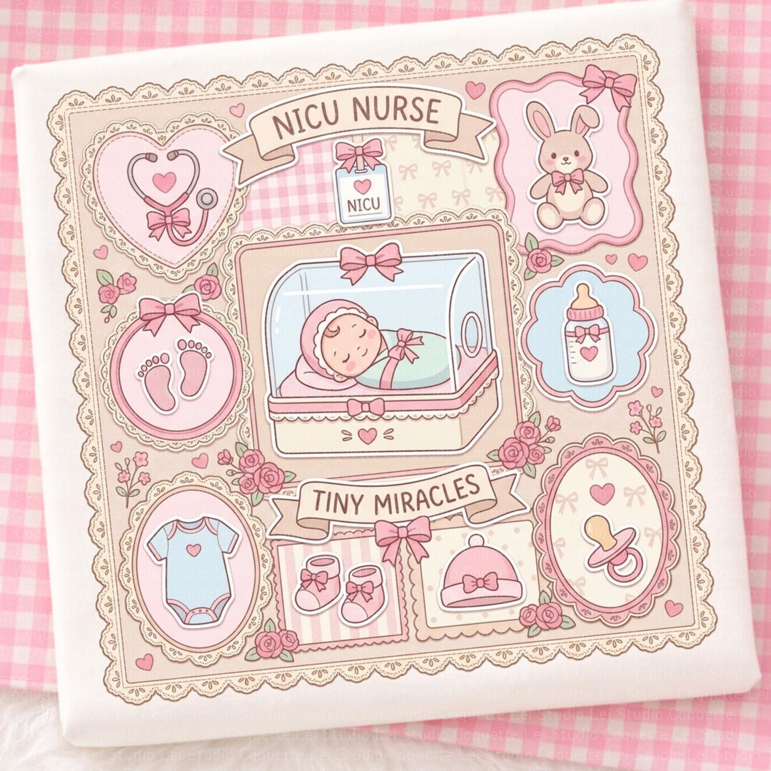 Nurse Bundle Png, Nicu Nursing Png, Coquette Nurse Valentine Png ...