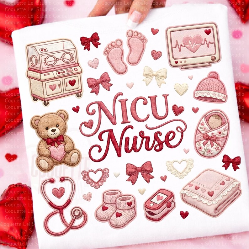 Nicu Nursing Png, Coquette Nurse Valentine Png, Nicunurse Gift Png ...