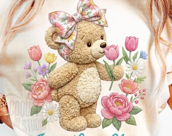 Jesús te ama PNG Osito de peluche Floral Cristianismo Diseño Png Png Cristiano Fiel Piadoso Camiseta Png Versículo bíblico Coqueta Cristiano PNG