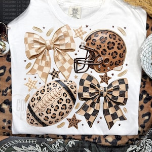Coquette Football Png, Football Gameday Coquette Bow, Touchdown Season Png, Football Touchdown Png, Preppy Football, Football Mom Png
