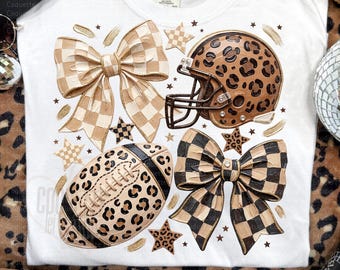 Coquette Football Png, Football Gameday Coquette Bow, Touchdown Season Png, Football Touchdown Png, Preppy Football, Football Mom Png
