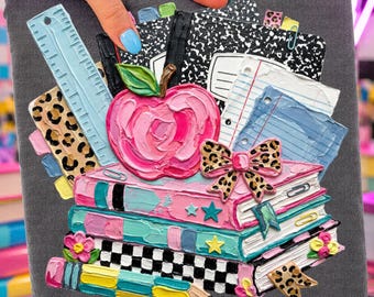 Retro School Png, School Png Coquette, Teacher Coquette Png, Cute Teacher Designs, Teacher Coquette Bow Png, Back To School Teacher, Girly