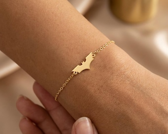 Bat Hero Bracelet: Superhero Sterling Silver Unique Design