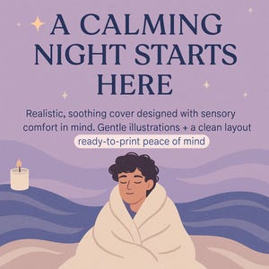 Autism Night Routine & Mood Sheet | Printable Daily Planner | Sensory-Friendly Journal for Autistic Adults | Instant Download PDF